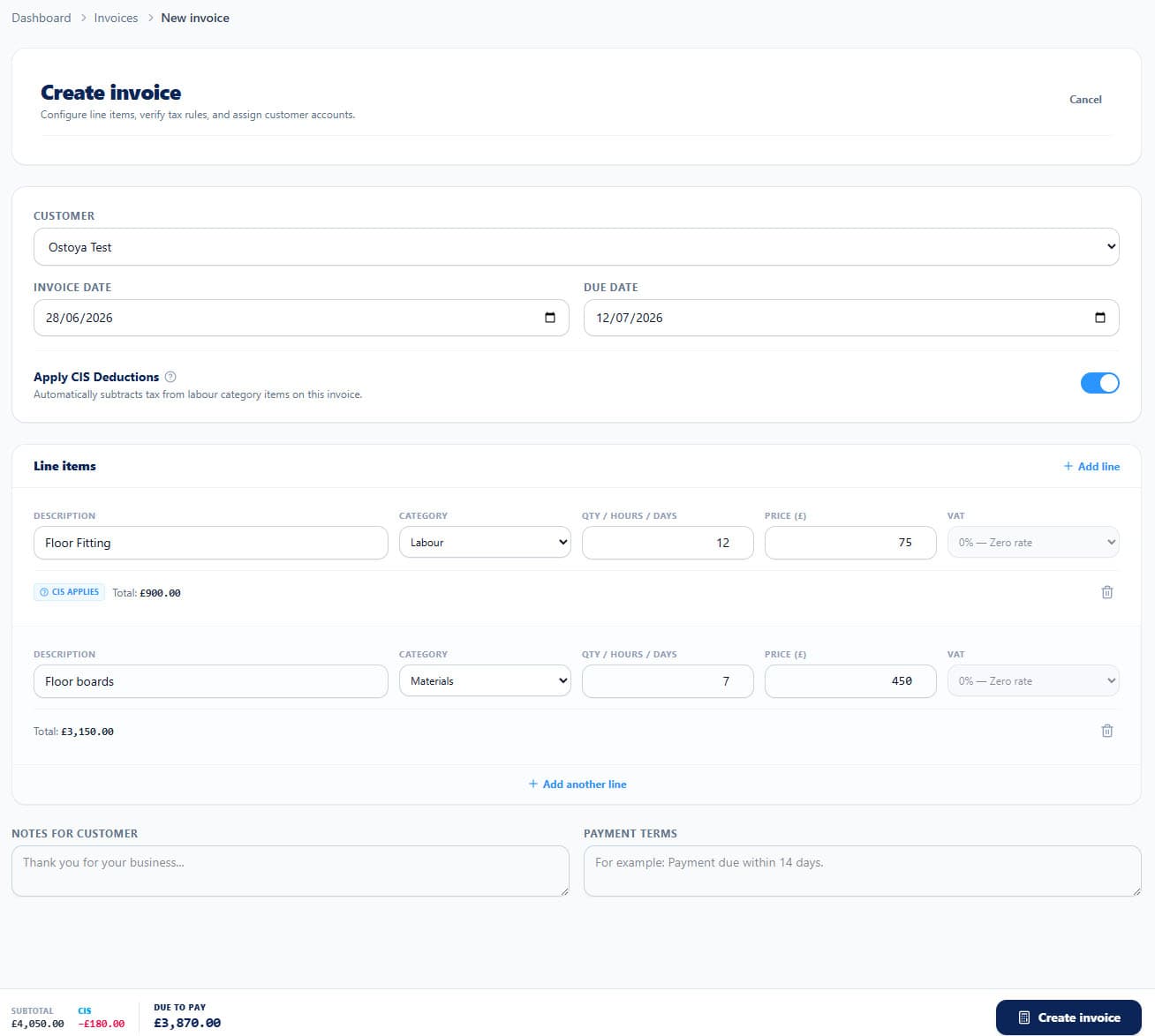 Get Me Paid invoice workflow